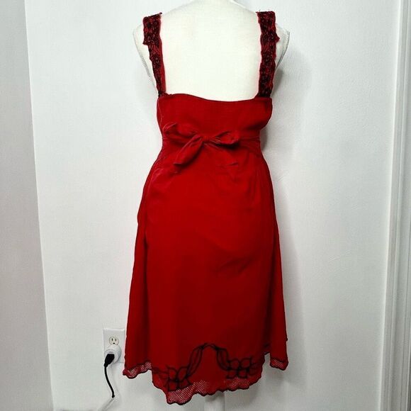 Free People La Isla Dress in Red/Black - Picture 2 of 11